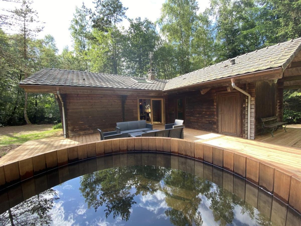 Le Fishing Lodge Chalet En Bois Avec Bain Nordique La Bresse Exterior photo