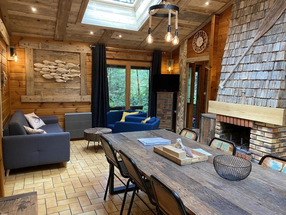 Le Fishing Lodge Chalet En Bois Avec Bain Nordique La Bresse Exterior photo